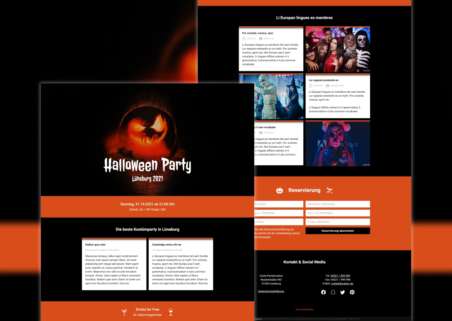 Halloween Event-OnePager Mockup